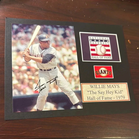 Willie Mays Hall of Fame  autographed - Picture 1 of 1